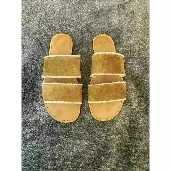UGG Tan Suede Sandals - Picture 1 of 4